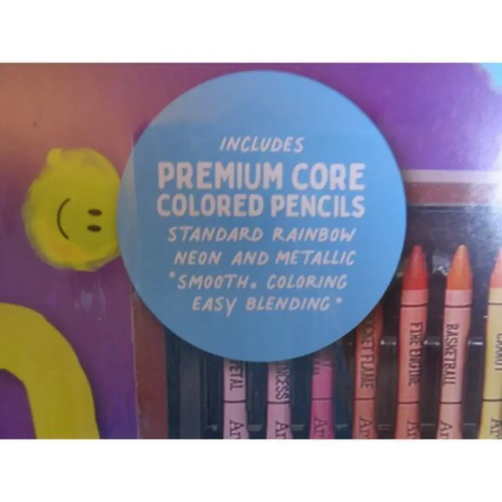 Art 101 Budding Artist Multifunctional Set Wood Art Case with 96‎ Pieces Age 8+